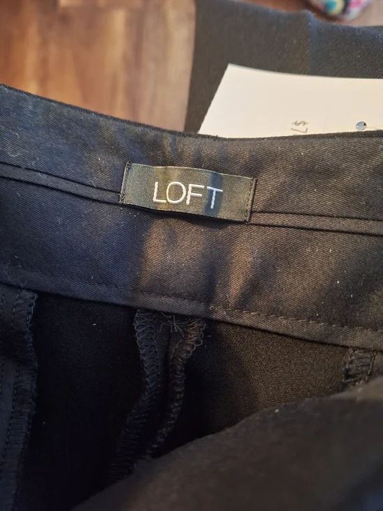 LOFT Curvy Slim Black Ankle-Length Trousers 12 - Picture 3 of 6